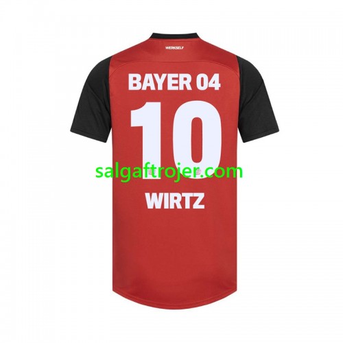 Bayer 04 Leverkusen Florian Wirtz 10 Fodboldtrøjer Hjemmebanesæt 2024/25 Kort ærmer Bayer 04 Leverkusen Florian Wirtz 10 Fodboldtrøjer Hjemmebanesæt 2024/25 Kort ærmer